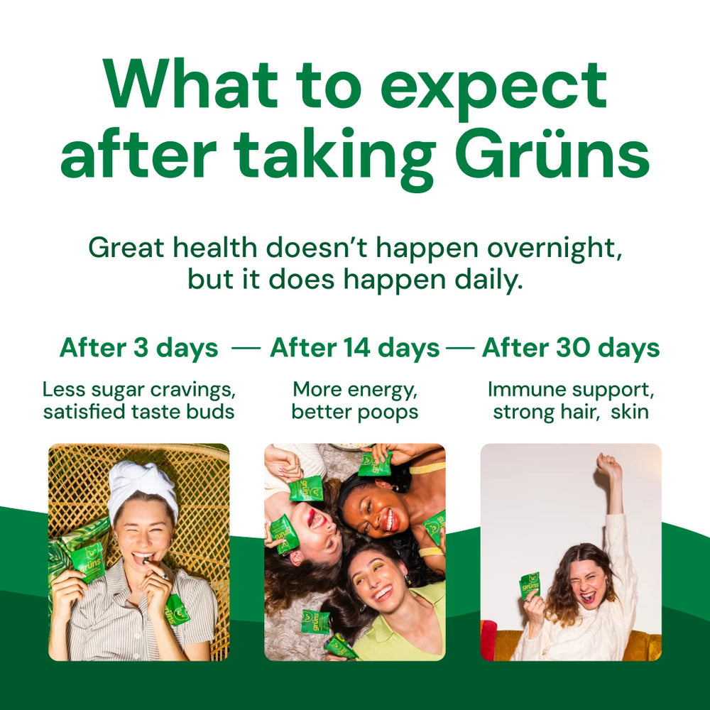 Adult Greens Gummies & Daily Multivitamin, Prebiotic Fiber